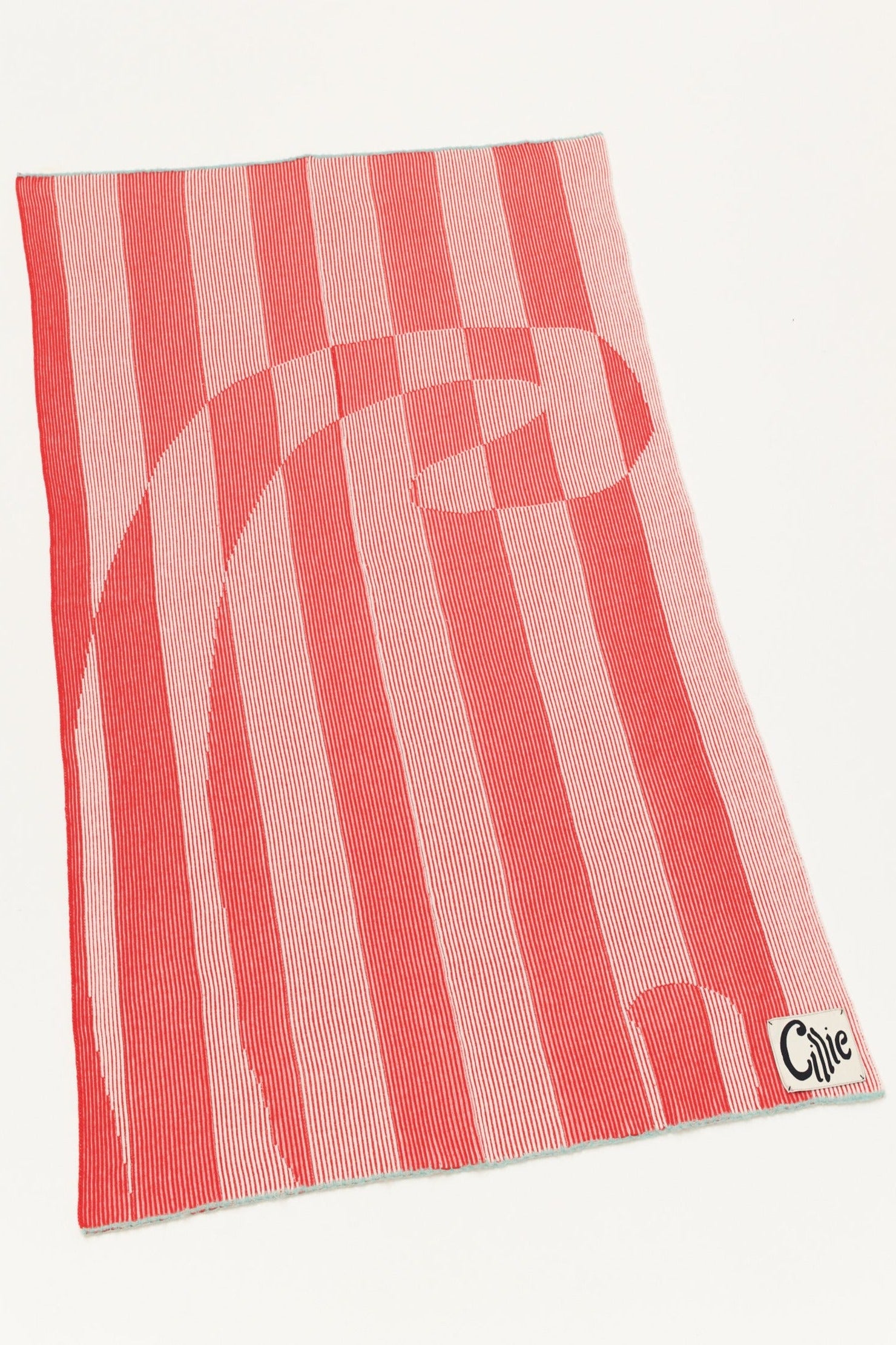 Knitted Inverse Throw | Candy Cane