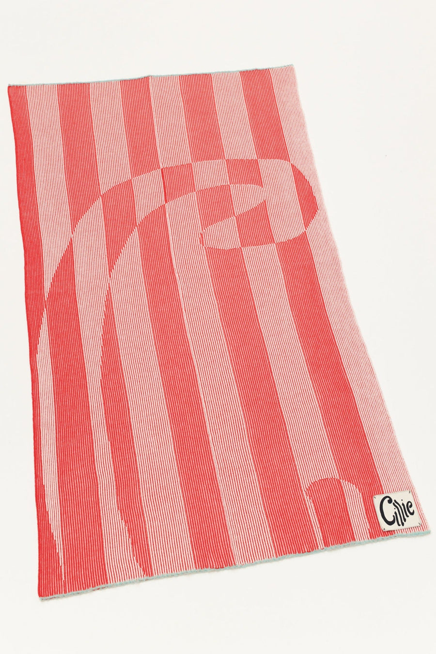 Knitted Inverse Throw | Candy Cane