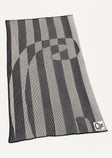 Knitted Inverse Throw | B+W