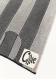 Knitted Inverse Throw | B+W