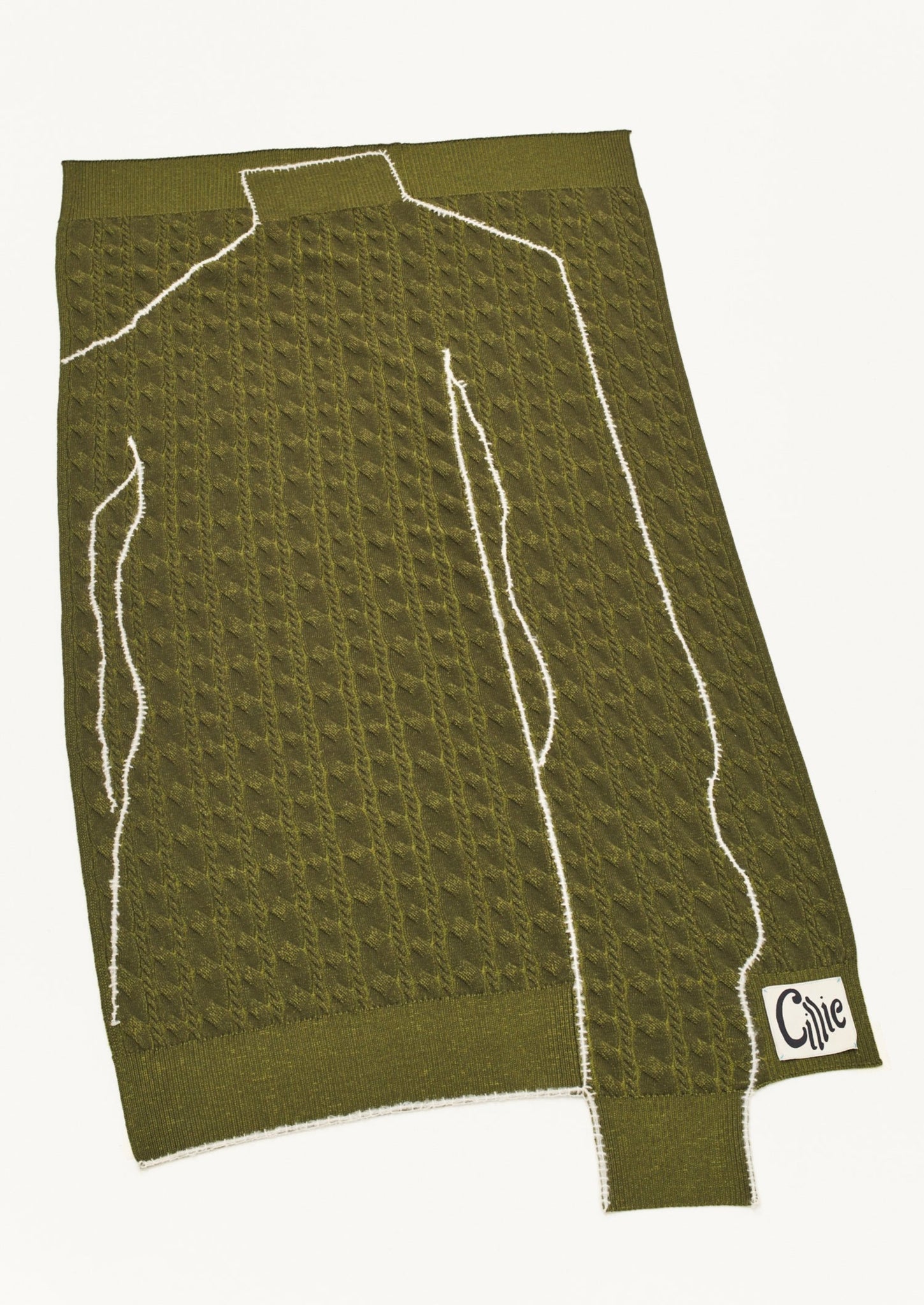 T_001 | Knitted Sweater Throw | Seaweed