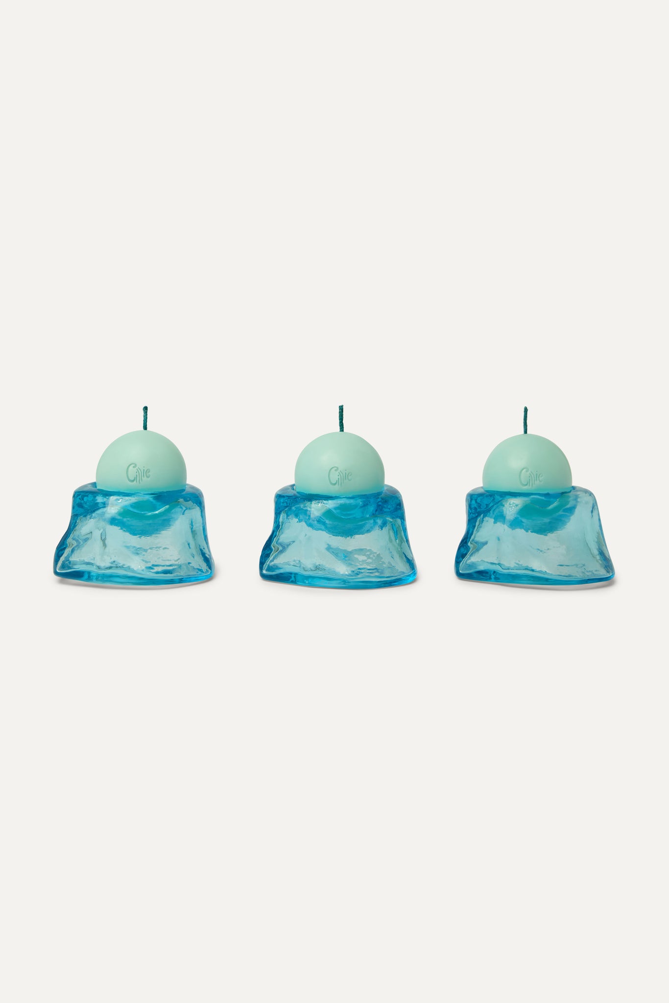 G003 | Small Skivvy Candle Set | Water