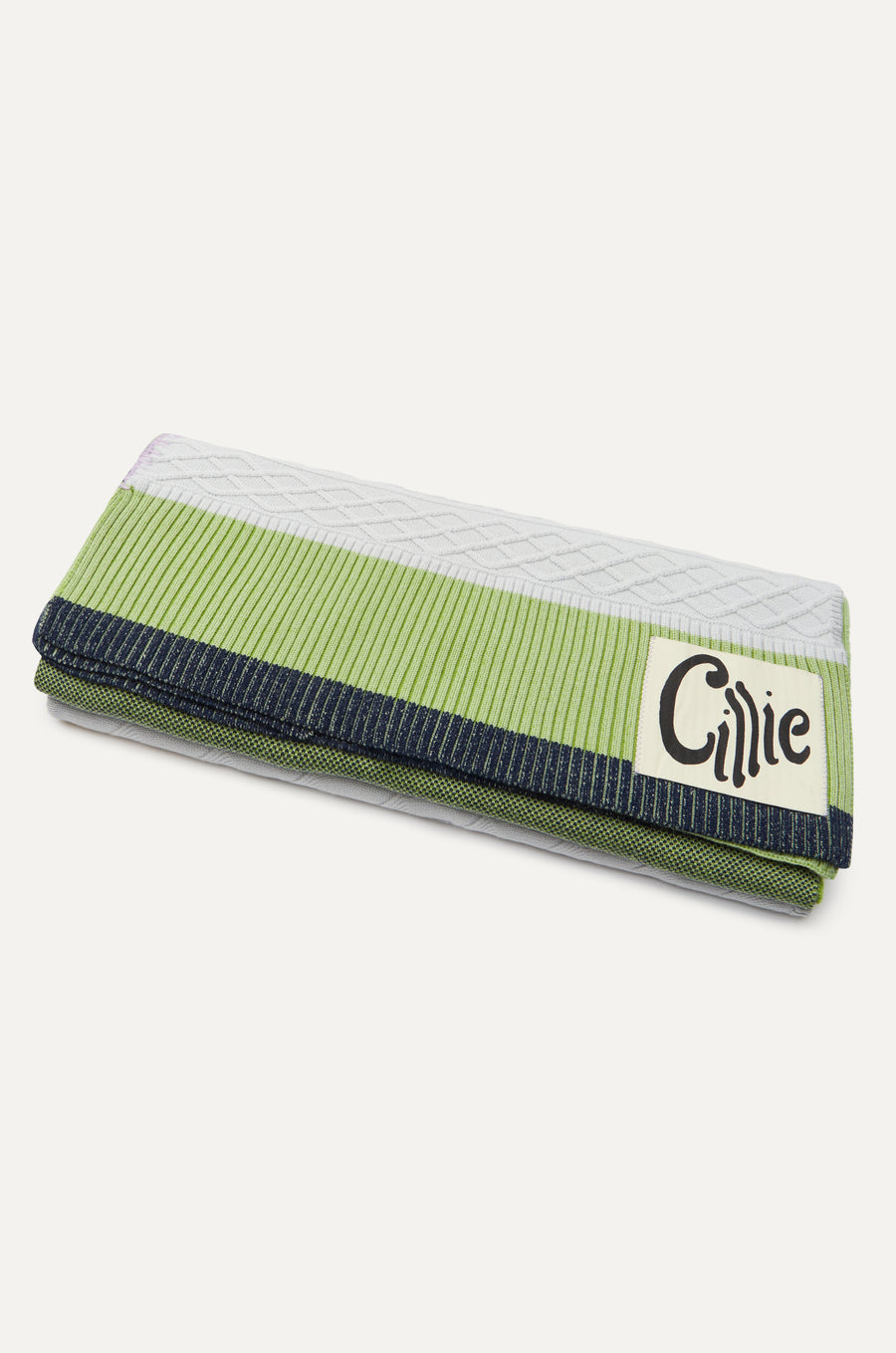 Knitted Patchwork Throw | Cabbage