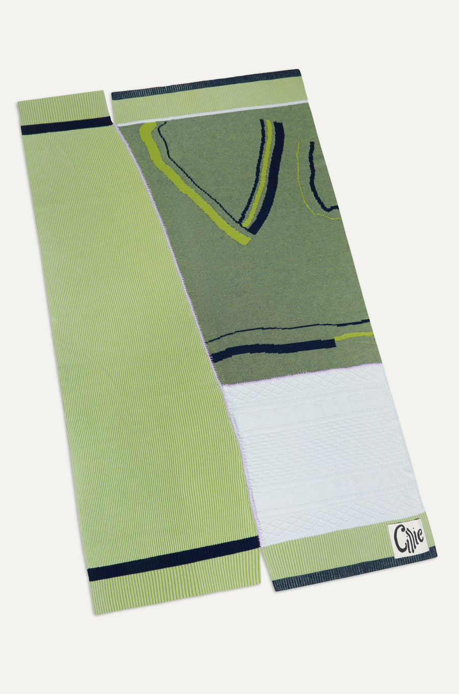 Knitted Patchwork Throw | Cabbage