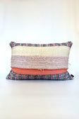 Designer cushion, one of one in repurposed French and Italian textiles, Clutch Cushion No. 6 by Cillie