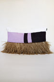 Designer cushion, one of one in repurposed French and Italian textiles, Clutch Cushion No. 5 by Cillie