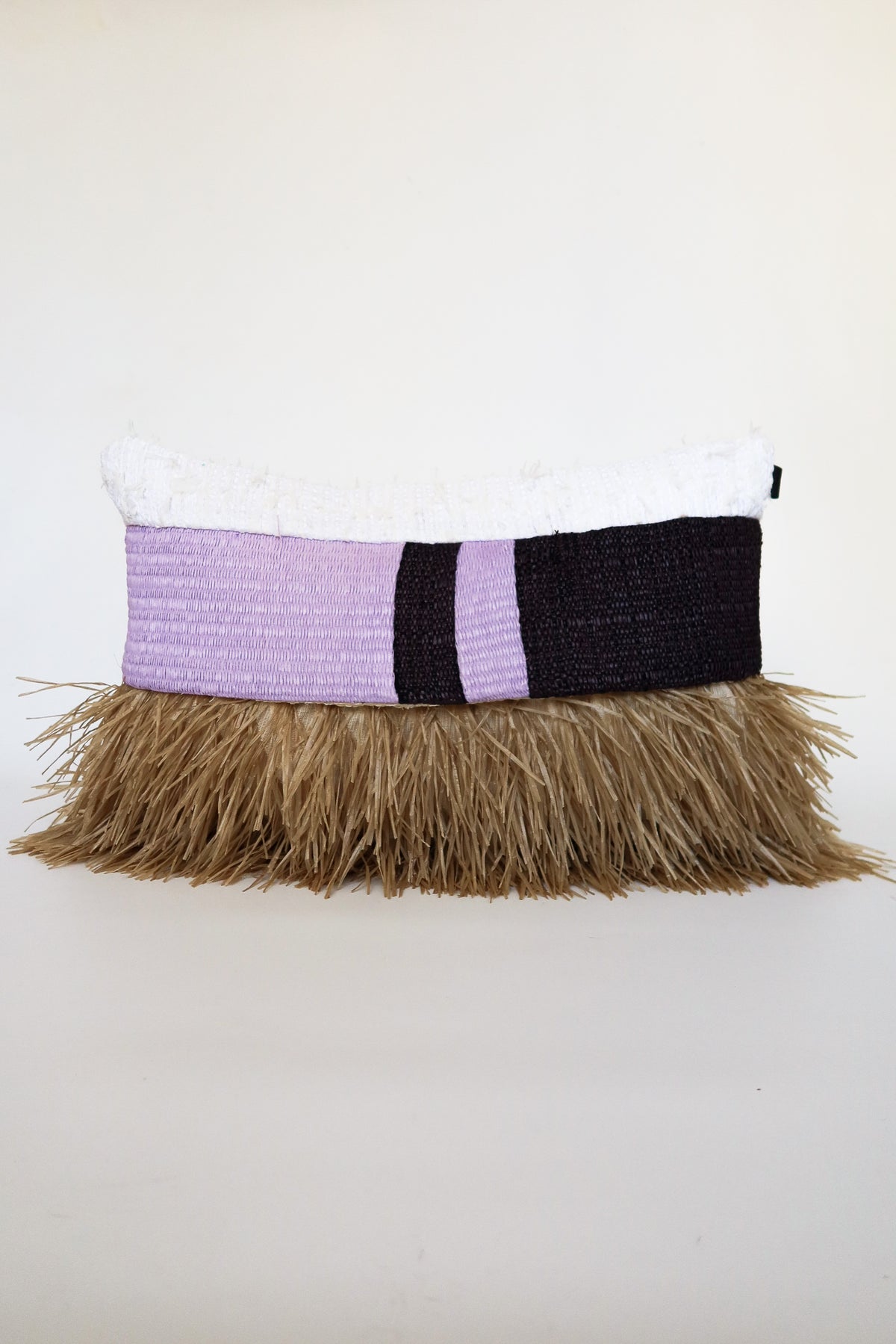 Designer cushion, one of one in repurposed French and Italian textiles, Clutch Cushion No. 5 by Cillie