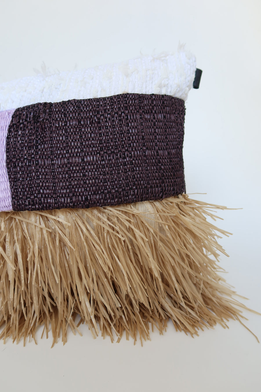 Designer cushion, one of one in repurposed French and Italian textiles, Clutch Cushion No. 5 by Cillie