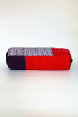 Bolster cushion, one of one in repurposed French and Italian textiles, Baguette No. 8 by Cillie