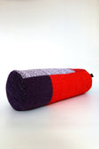 Bolster cushion, one of one in repurposed French and Italian textiles, Baguette No. 8 by Cillie