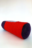 Bolster cushion, one of one in repurposed French and Italian textiles, Baguette No. 8 by Cillie