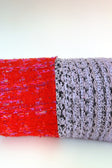 Bolster cushion, one of one in repurposed French and Italian textiles, Baguette No. 8 by Cillie