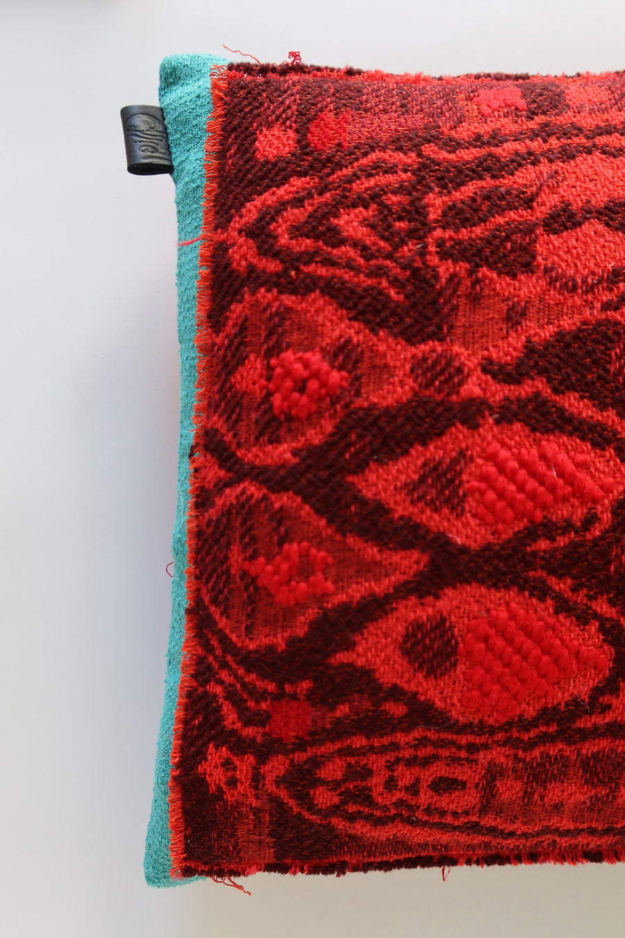 Designer cushion, one of one in repurposed French and Italian textiles, Clutch Cushion No. 4 by Cillie